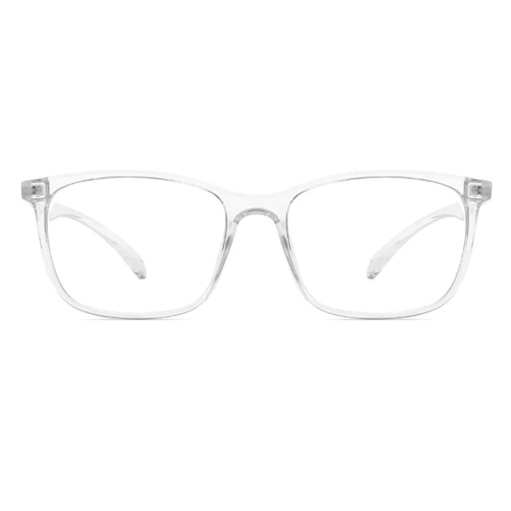 Blue Light Blocking Anti Eyestrain Lens Eyeglasses Crystal Frame